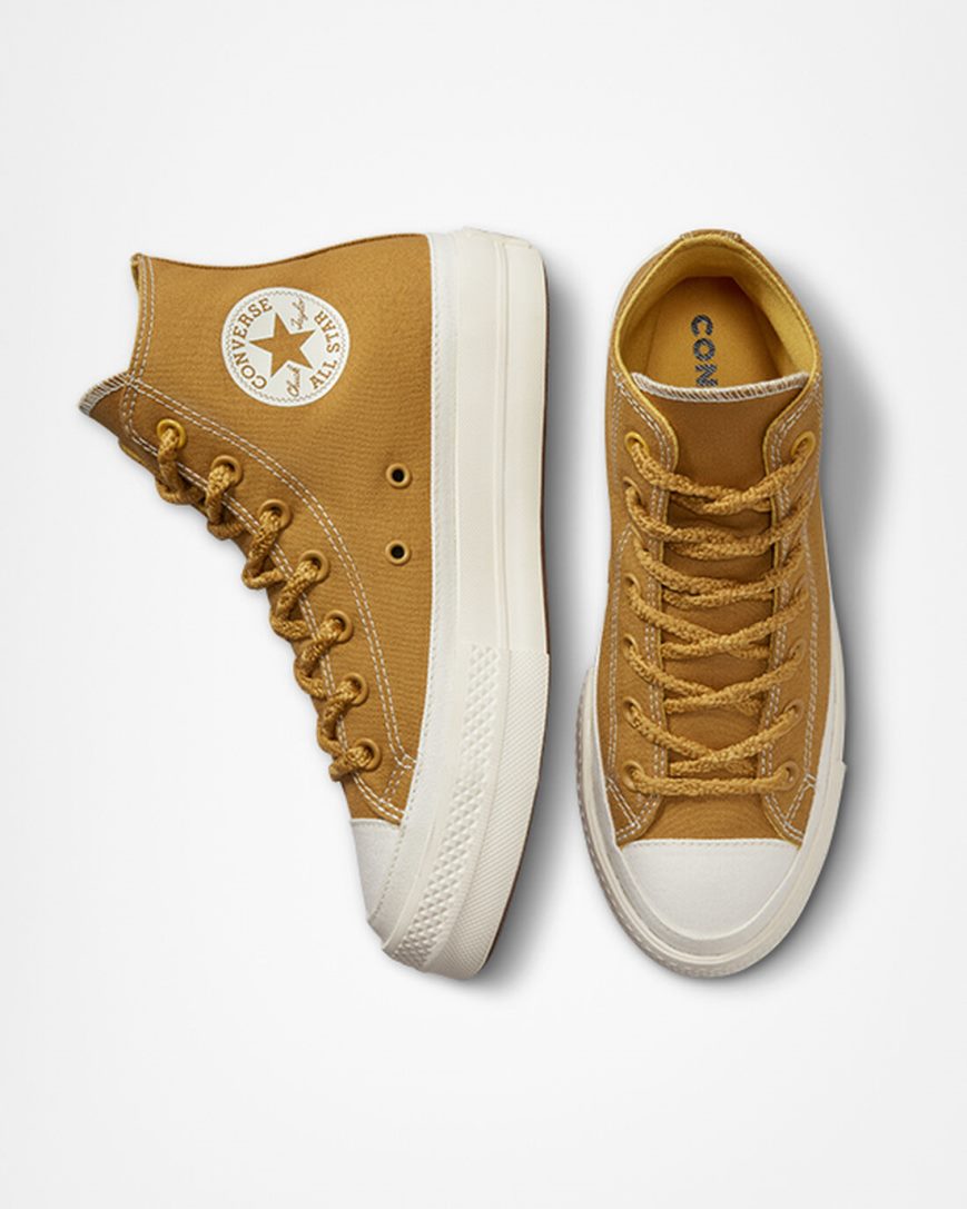 Topanky Na Platforme Converse Chuck Taylor All Star Lift Tonal Platene Vysoke Damske Oranžové Žlté | SK 5ZAIP2